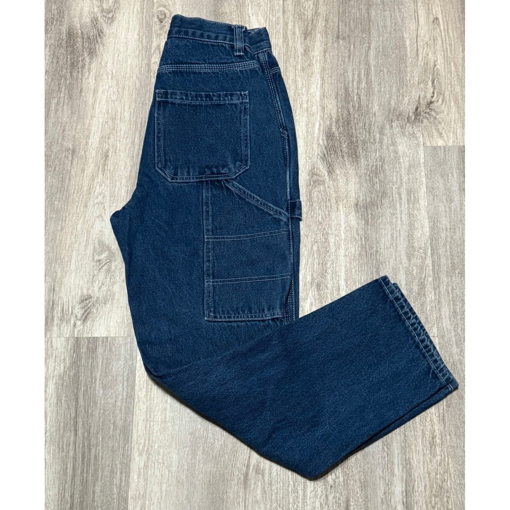 Simple Society Carpenter Jeans Utility Pocket Dark Wash Denim Pants 1/25